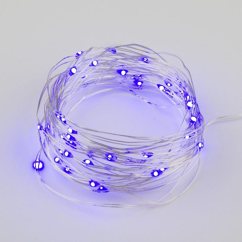 Гирлянда Uniel ULD-S0200-020/SСB/2AA PURPLE IP20 DEW UL-00010897