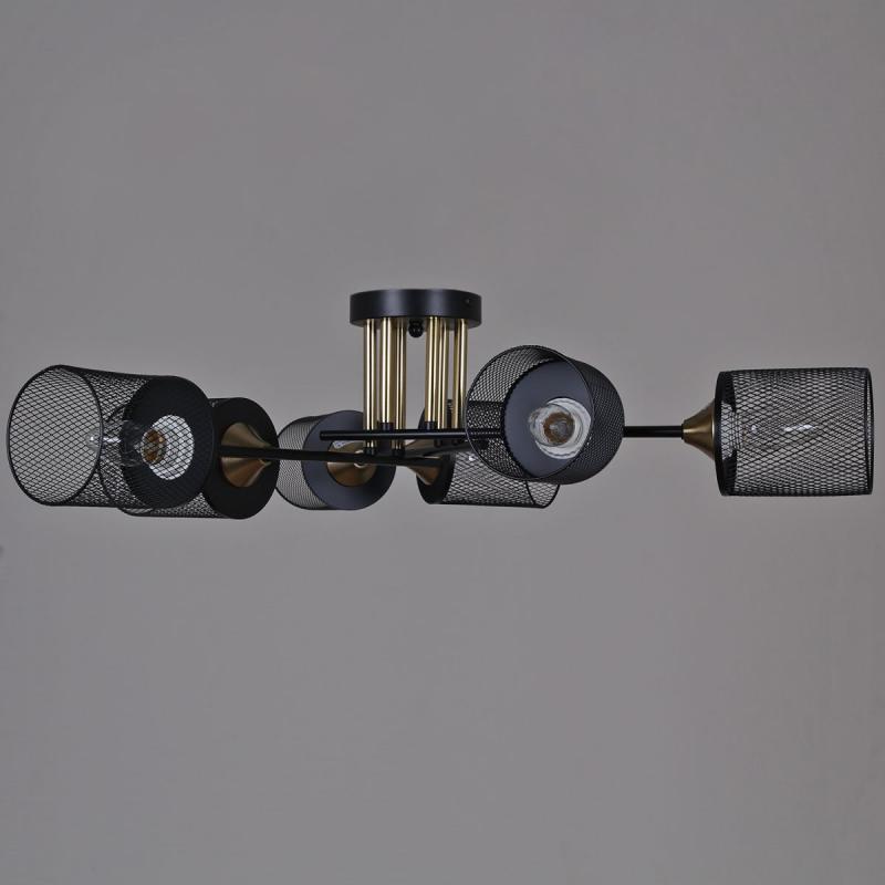 Потолочная люстра Reluce 38460-0.3-06 BK+COPPER