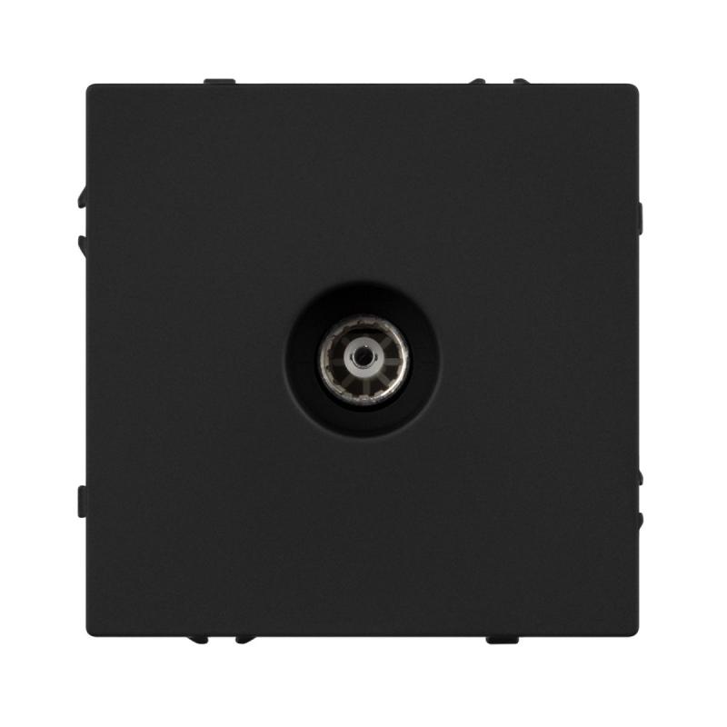 Механизм телевизионной розетки Arlight SCT-NOBE-MTV1-SFPL-BK (Черный оникс) 054293
