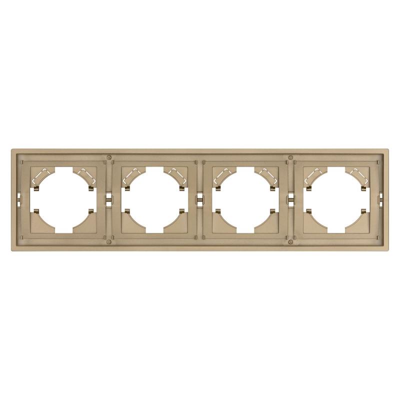 Рамка пластиковая на 4 поста Arlight FRM-TENDO-SFPL-4-GD 054663