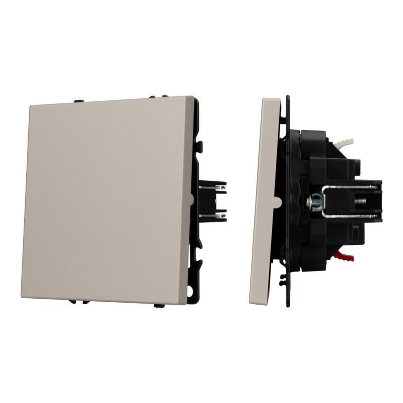 Выключатель проходной 1 кл софт-тач кашемир Arlight SWT-MKP1-SFPL-CA (250V, 10A) 059432(1)