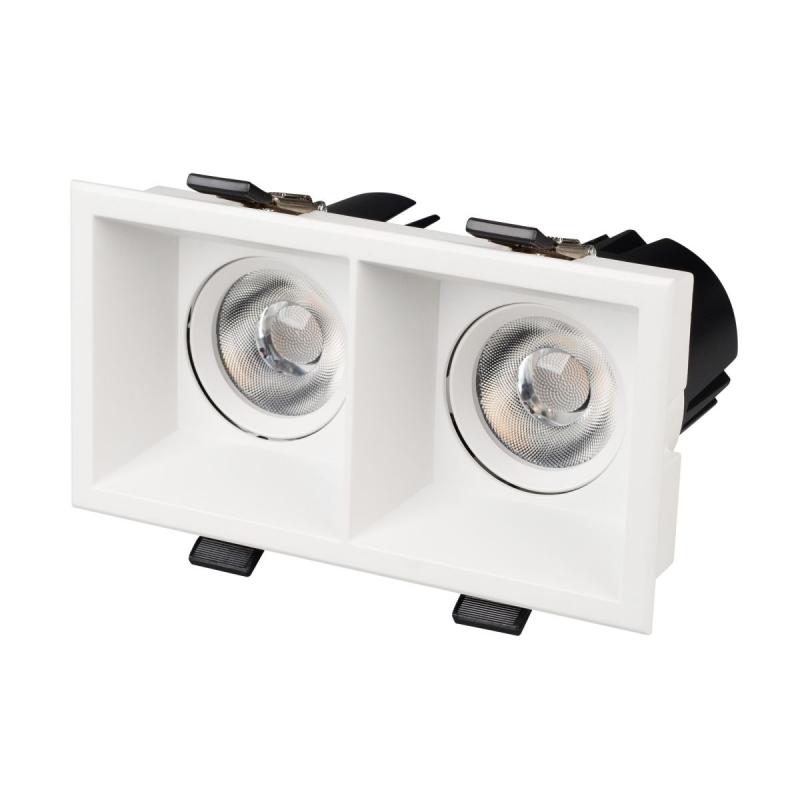 Карданный светильник Arlight MS-FLOW-BUILT-S157x85-2x12W Warm3000 (WH, 38 deg, 230V) (IP20 Металл) 053778
