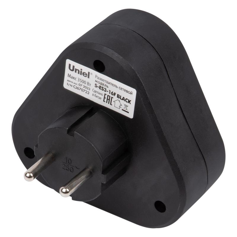 Сетевой разветвитель Uniel S-ES3-16F BLACK UL-00011238