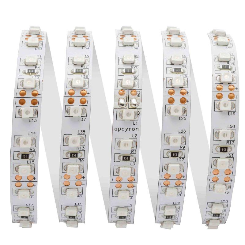 Светодиодная лента Apeyron 12В СТ 9,6Вт/м smd3528, 120д/м IP20 5м красная 00-13
