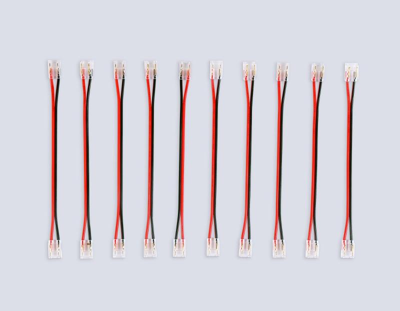 Соединитель гибкий двухсторонний Ambrella Light IlluminationCOB 12/24V для лент 8/10mm (2 конт.) (10шт. в комплекте) GS7895