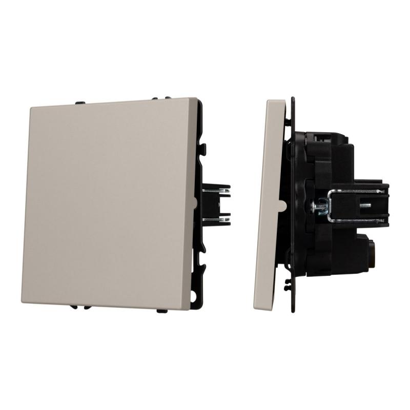 Выключатель перекрёстный 1 кл софт-тач кашемир Arlight SWT-MKX1-SFPL-CA (250V, 10A) 059428(1)