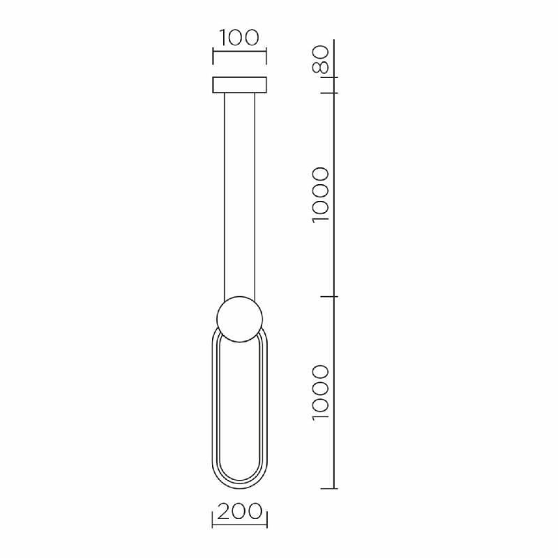 Подвесной светильник LED4U 8576 BK