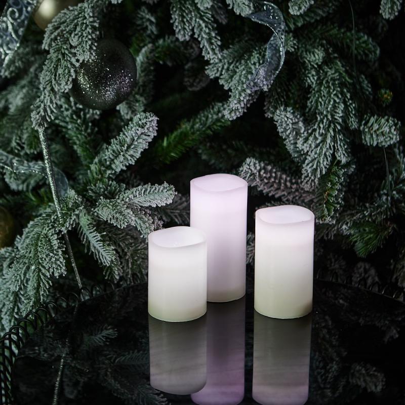 Набор свечей светодиодных Uniel ULD-F052 RGB RC CANDLE SET3 UL-00007259