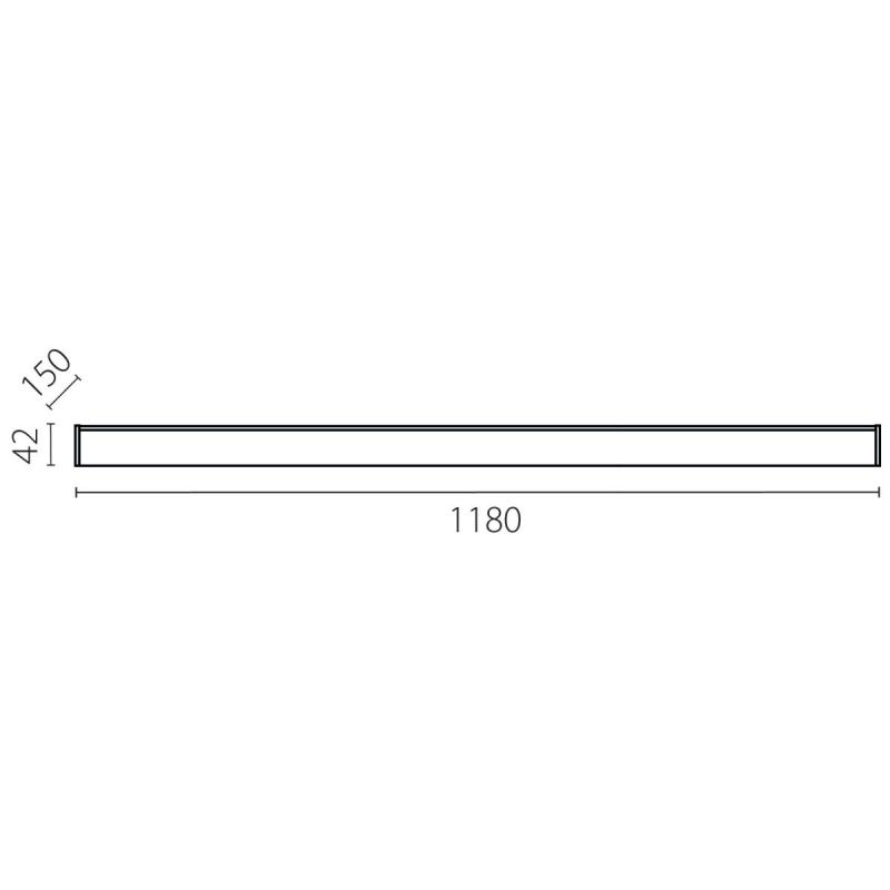 Линейный светильник Lightstar Trito Base 457467