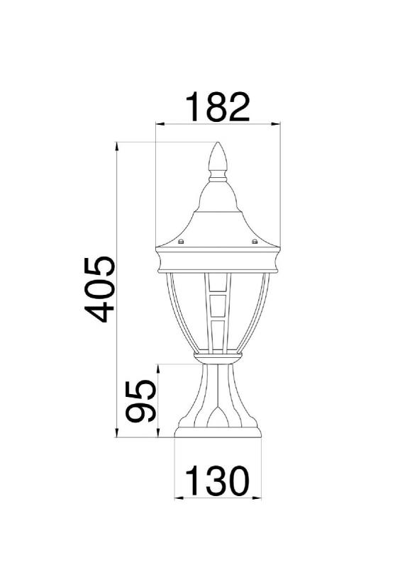 Ландшафтный светильник Maytoni Rivoli O027FL-01B