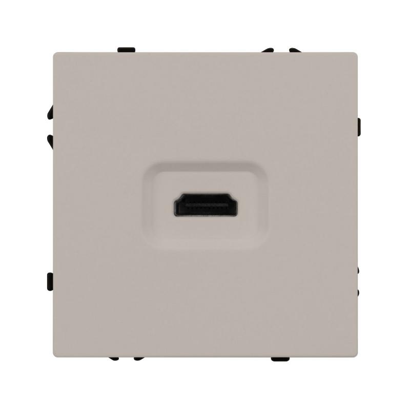 Механизм HDMI розетки Arlight SCT-NOBE-MHD1-SFPL-CA (Кашемир) 061842