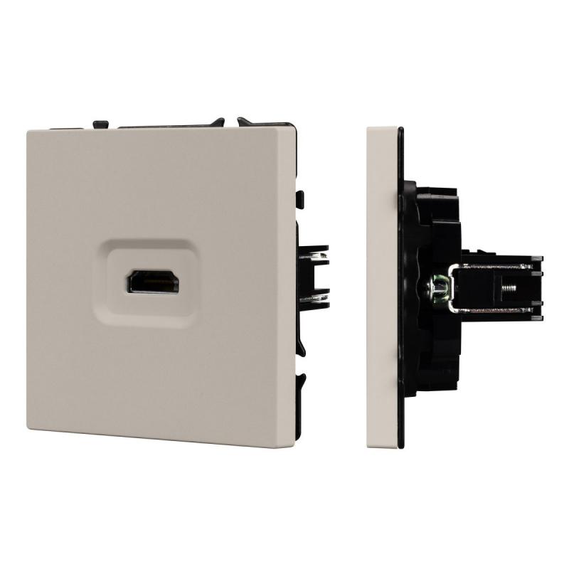 Механизм HDMI розетки Arlight SCT-NOBE-MHD1-SFPL-CA (Кашемир) 061842