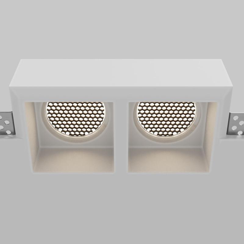Встраиваемый светильник Maytoni Technical Gyps Modern DL131-GU10-02-W