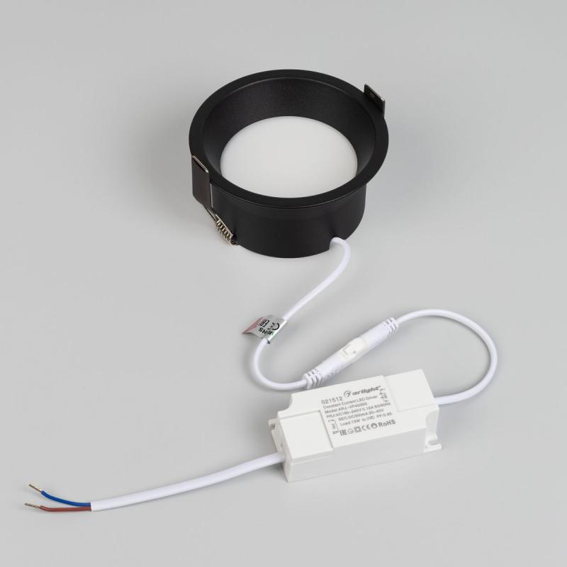 Встраиваемый светильник Arlight MS-BREEZE-BUILT-R104-12W Warm3000 (BK, 85 deg, 230V) (IP20 Металл) 036621(1)