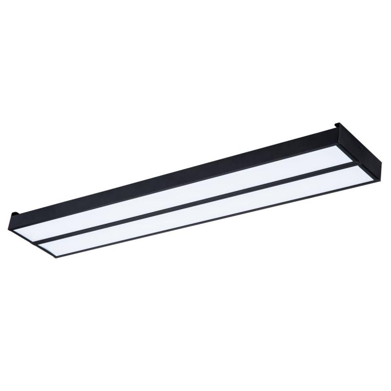 Светодиодная панель Uniel ULO-K15A 2x16W/4000K/L100 IP44 BLACK UL-00012588
