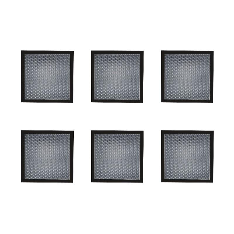 Встраиваемый светильник (комплект из 6 шт) Uniel ULP-1010 42W/4000К IP40 GRILYATO BLACK KIT06 UL-00008958