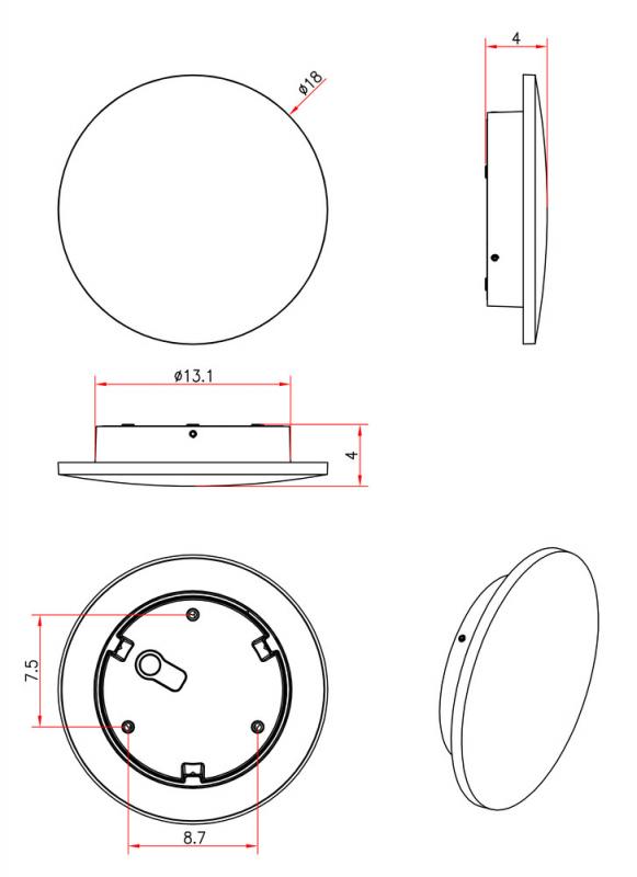 Уличный настенный светильник Arte Lamp Nimbo A1510AL-1WH
