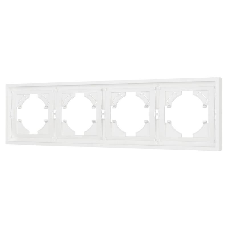 Рамка пластиковая на 4 поста Arlight FRM-TENDO-SFPL-4-WH 054656