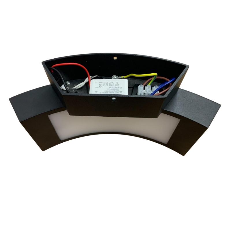 Уличный настенный светильник Uniel ULU-S72A-14W/4000K IP65 BLACK UL-00009355