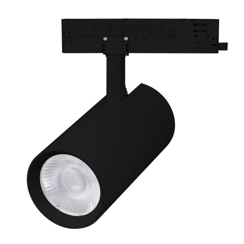 Трековый трехфазный светильник Arlight LGD-GERA-4TR-R90-40W Warm3000 (BK, 24 deg, 230V, DALI) (IP20 Металл) 058941