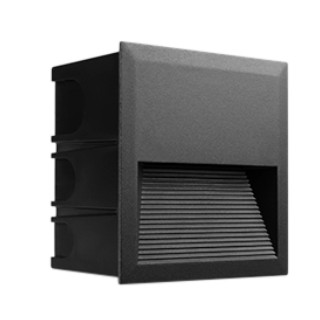 Светильник для ступеней Arlight LTD-RIBONIK-S202x202-8W Day4000 (Черный, 50 deg, 230V) (IP65 Металл) 062927