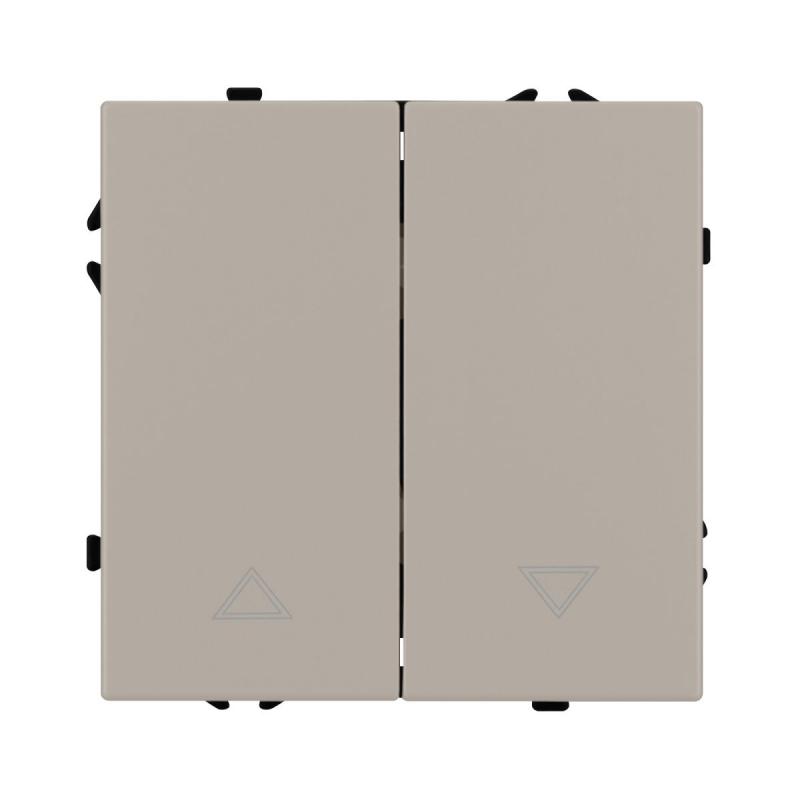 Выключатель управления шторами 2 кл софт-тач кашемир Arlight SWT-MKR2-SFPL-CA (250V, 10A) 059434(1)