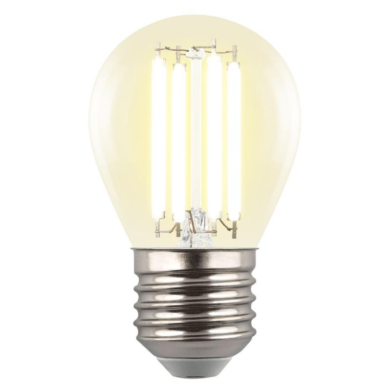 Лампа светодиодная филаментная Uniel LED-G45-4W/3000K/E27/CL GLY01TR UL-00011940
