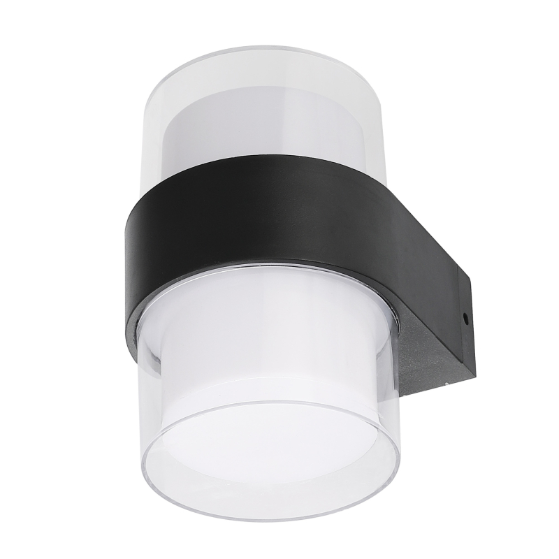 Уличный настенный светильник Uniel ULU-P22B-2x5W/4000K IP65 BLACK UL-00010516