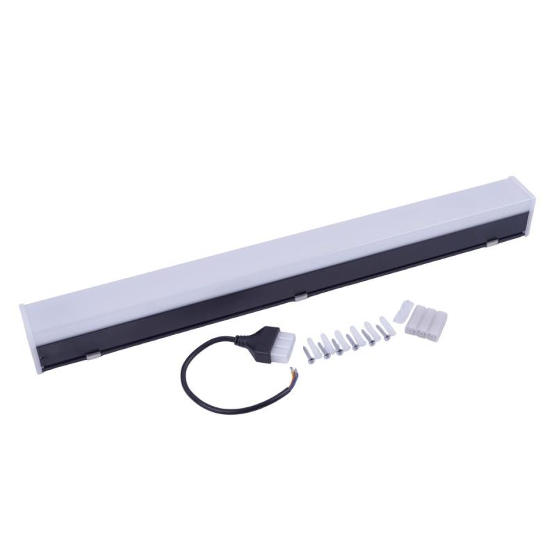 Линейный подвесной модульный светильник Uniel ULO-N10A-40W/6500K/L120 IP40 BLACK UL-00013258