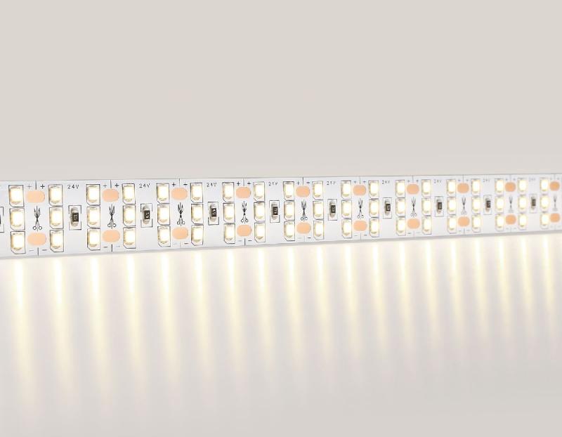 Светодиодная лента трехрядная Ambrella Light LED Strip 24В 2835 26Вт/м 3000K 5м IP20 GS3901