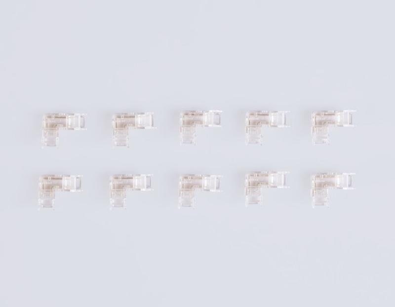 Соединитель угловой Ambrella Light Illumination COB 12/24V для лент 5mm (2 конт.) (10шт. в комплекте) GS6841