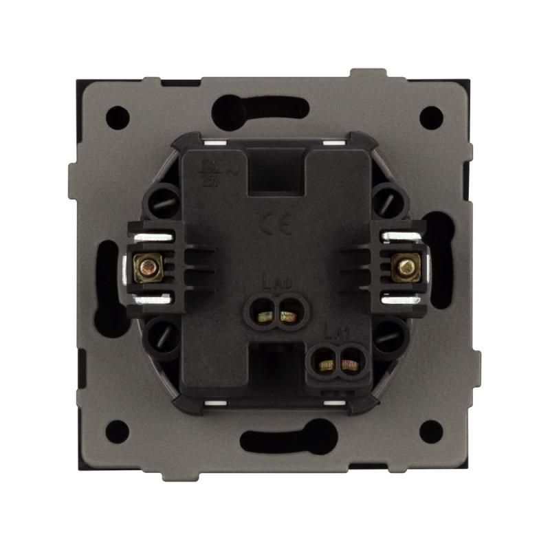 Механизм выключателя одноклавишный непроходной Arlight SWT-TENDO-MK01-SFPL-BK (230V, 10A) 054566