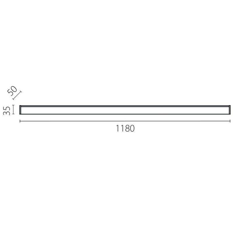 Линейный светильник Lightstar Trito Base 457267